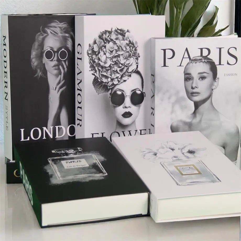 Chic Coffee Table Accents: Stylish Faux Books for Fashion & Fragrance Enthusiasts