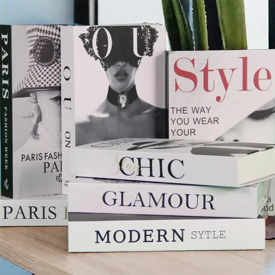 Chic Coffee Table Accents: Stylish Faux Books for Fashion & Fragrance Enthusiasts