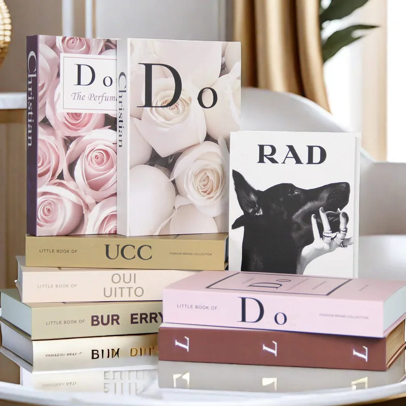 Chic Coffee Table Accents: Stylish Faux Books for Fashion & Fragrance Enthusiasts