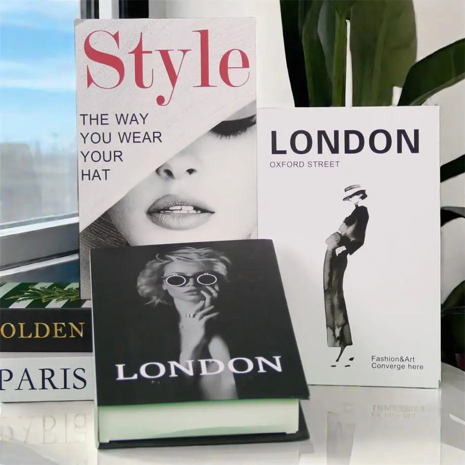 Chic Coffee Table Accents: Stylish Faux Books for Fashion & Fragrance Enthusiasts